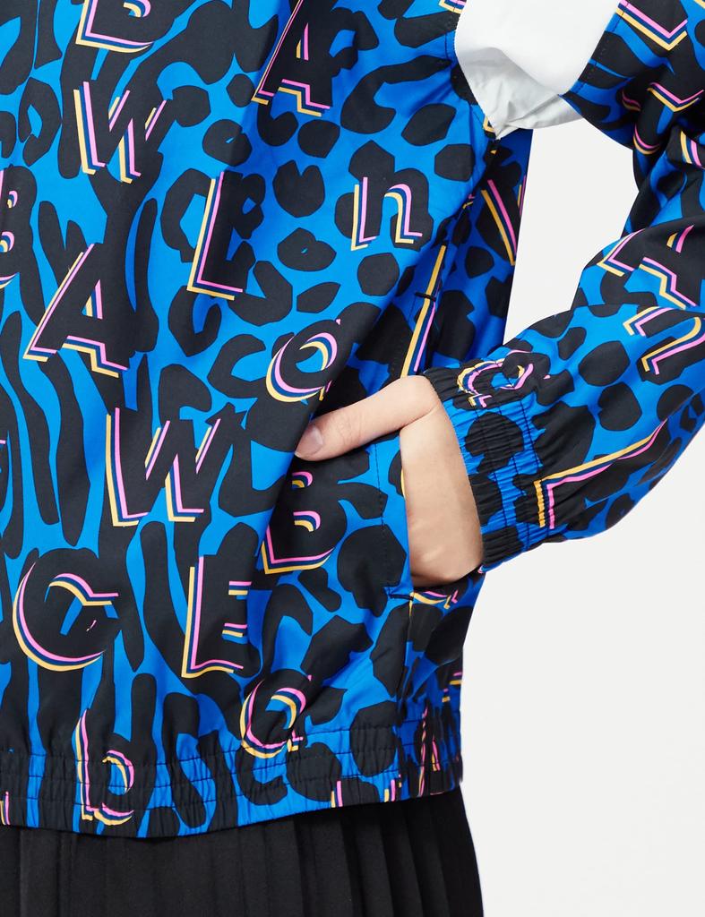 Relentless Stretch Woven Printed Jacket WJ13173 Serene Blue S [New Balance] Women's (SBU)