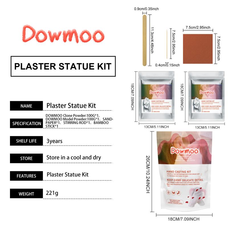 3D Hand Casting Kit for Lovers DIY Memorial Plaster Hand Mold Valentine Gift for Couples Sculpture Souvenir Craft