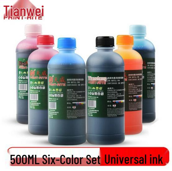 Tianwei 500ML Ink for HP, Canon, Epson CISS Ink Cartridges MP288, R330, 2132, 672