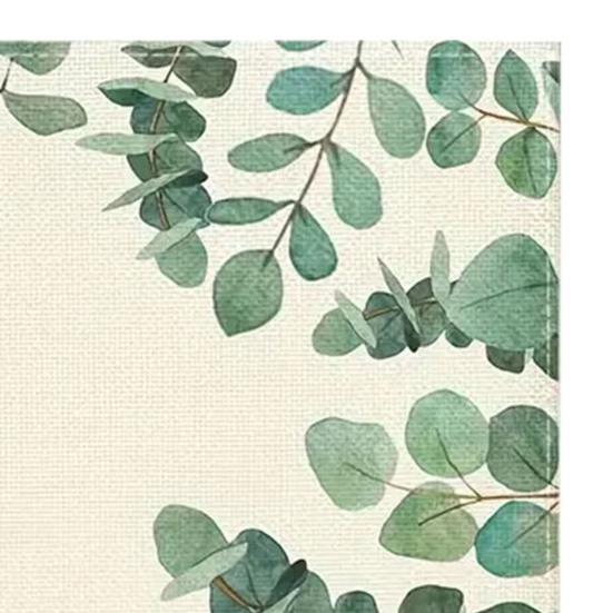 Floral Linen Placemat Tulip Spring Party Placemat Flowers Leaves Placemat Protects Table from