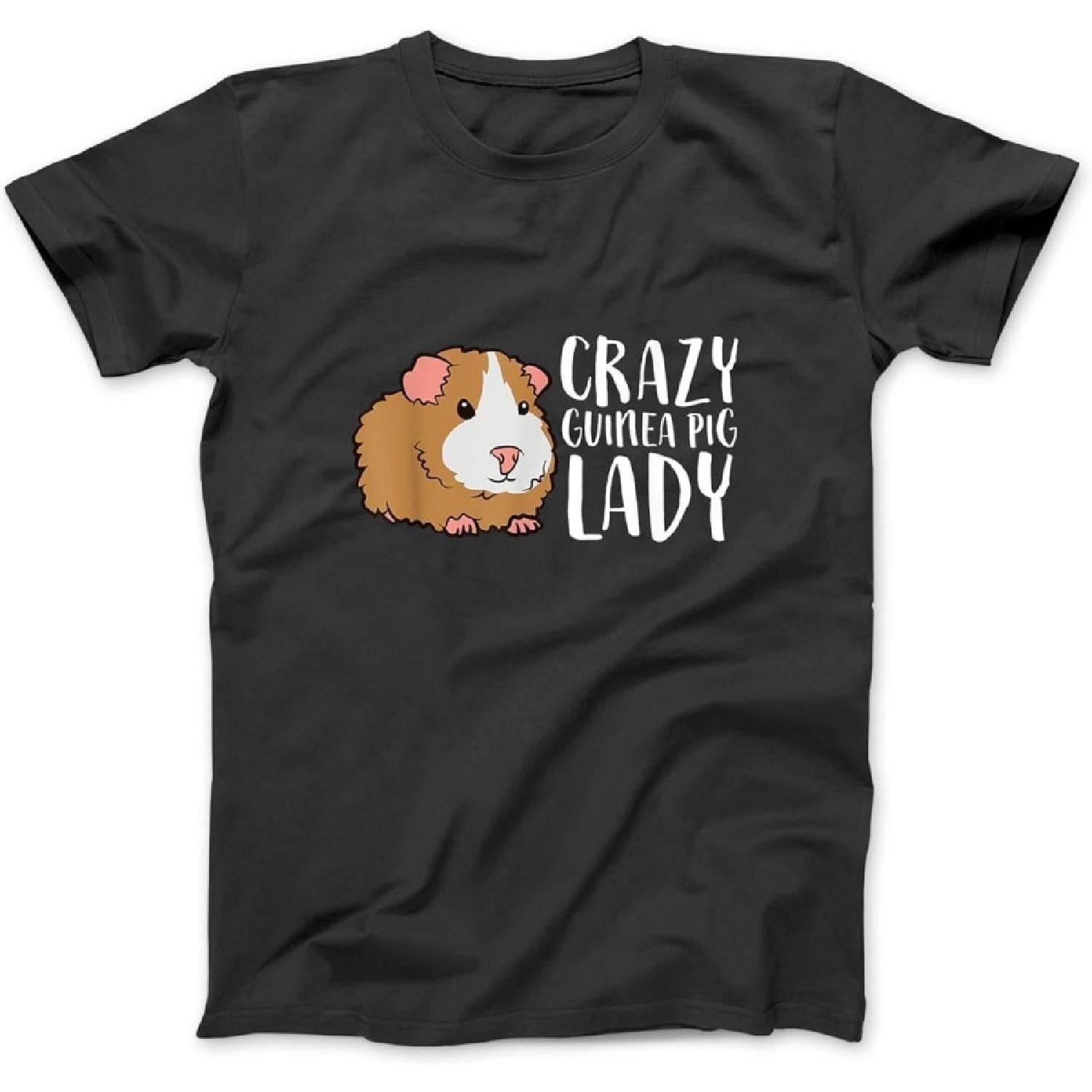 Crazy Guinea Pig Lady Pet Women Guinea Pig T-Shirt NVY Men Women Unisex Longsleeve Tank Top Hoodie S