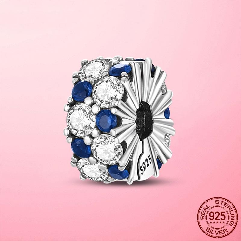 Verschlussclip 925 Silber Sicherheitskette Clip Charms Stern Perlen Stopper passend für Original Dora Armband Original DIY Schmuck