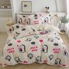 Double-Sided Thickened Milk Fleece Bed Four-Piece Set Of Fleece Lamb Fleece Children'S Quilt Cover Coral Fleece Bed Sheet To Keep Warm