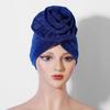 Headwear African Turban Caps Raw Silk Bonnet Elegant Head Wraps  Party Headgear