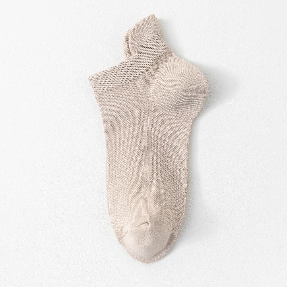 6 Pairs Summer Socks Men Thin Mesh Ankle No-show Socks High Quality Cotton Invisible Sports Socks
