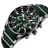 Rewd Multifunctional Sports Three-eye Watch Calendar Luminous Waterproof Solid Steel Belt M Men's Watch