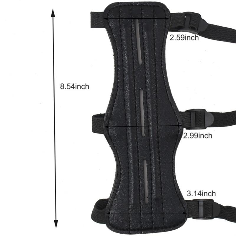 Zwarte Boogschietuitrusting Armbeschermer Vinger Set Armbeschermer Riem Draagbaar Buiten Reizen Benodigdheden Sport Beschermende Onderdelen – koop de beste producten in de online winkel