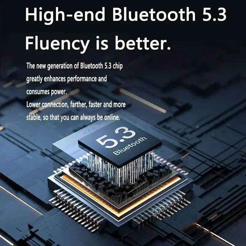 Air-31 Wireless Bluetooth Headset Transparent ENC Power Digital Display Stereo Sound Earphones for all smartphone