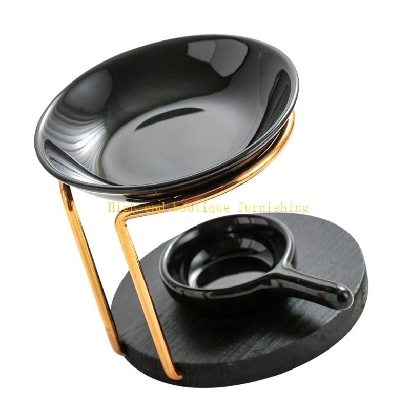  Metal Oil Burners Melt Ceramics Holder Aromas Oil Warmers Spa Room