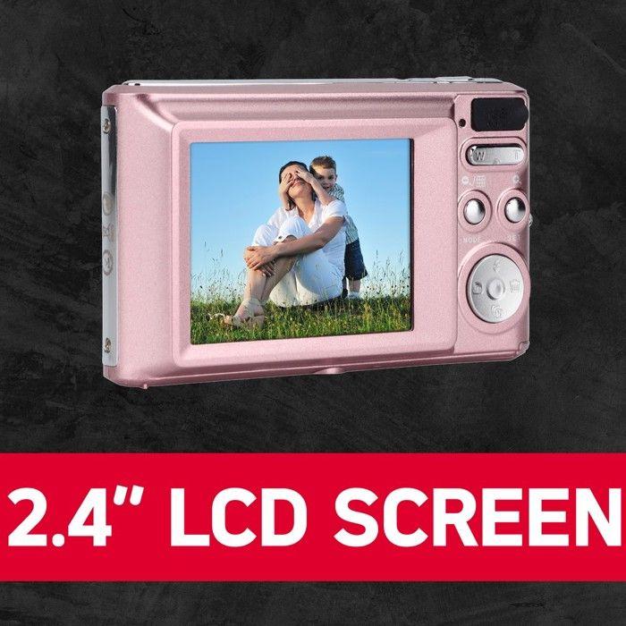 Digital Camera - AGFA PHOTO - DC5500 - 24 Megapixels - 8x Digital Zoom - Pink