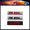 Premium 3.6L 3.6 L for Universal Car Engine Hood Fender Trunk Tail Rear Bonnet Nameplate Decal Emblem Badge Sticker