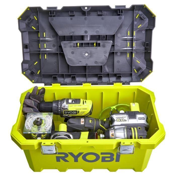 Boîte à outils 49 cm - 33 L - Attaches métal RYOBI
