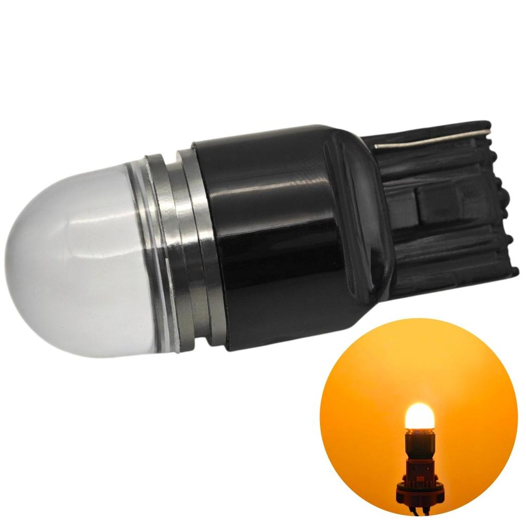 2 Pcs W21W LED Bulb 7440 12V CANBUS 900lm Orange Off- Road