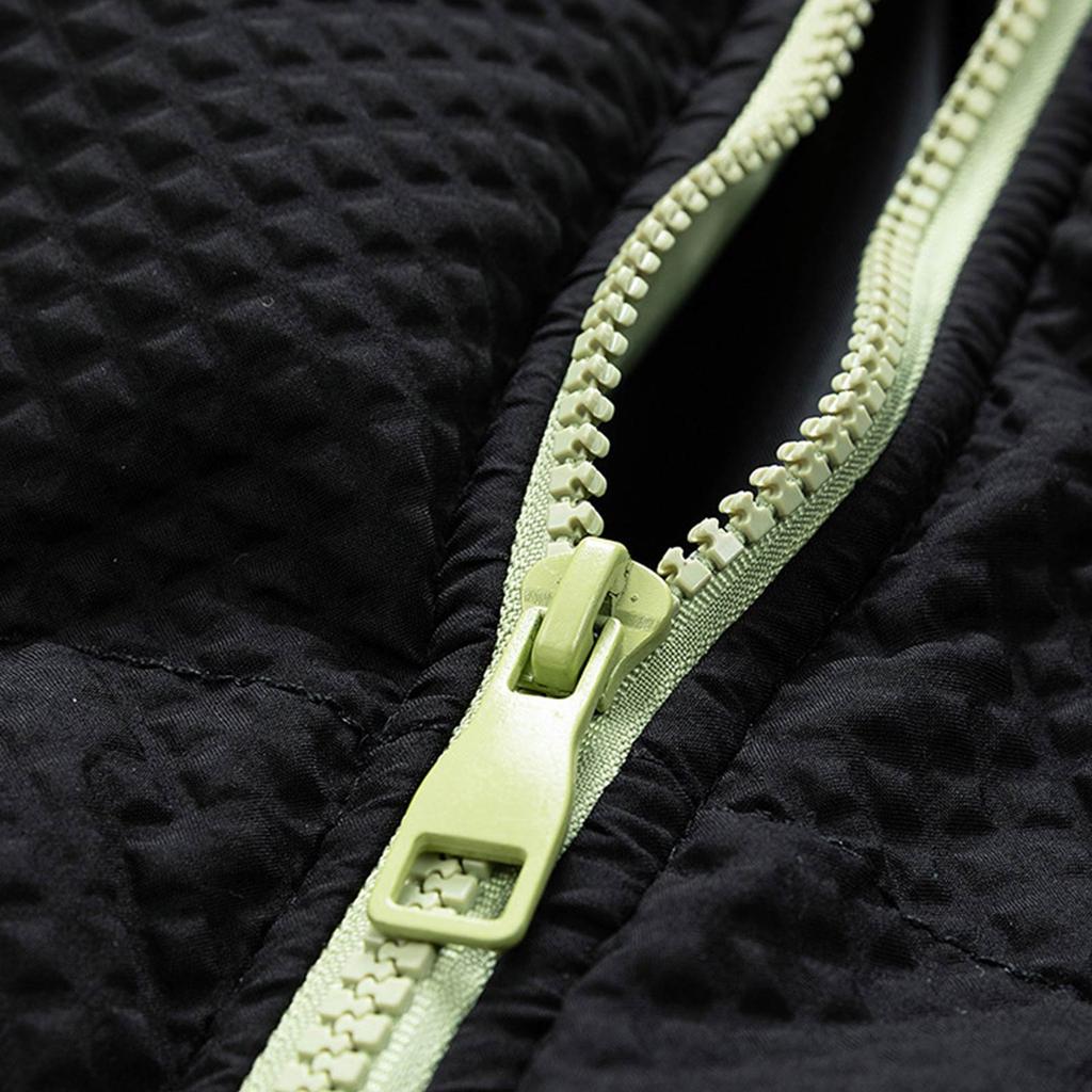 Men's Stand Collar Solid Color Jacket Plus Velvet Thickened Couple Casual Comfortable Cotton Jacket