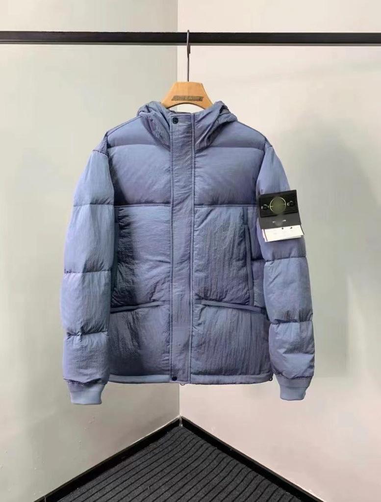 Stone D Winter Kapuzenjacke aus dicker Baumwolle - Colorblock Design für Damen & Herren