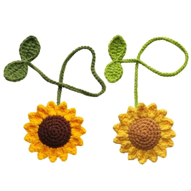 62KD Unique Handmade Hangings Decor Soft Woolen Pendant Perfect for Rearview Mirror