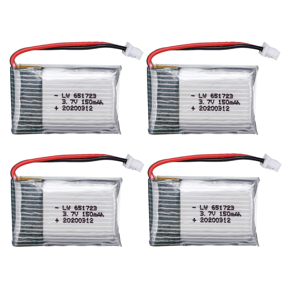 3.7V 150mah 651723 for H20 S8 M67 U839 RC Quadcopter helicopter spare parts 3.7V LiPo battery for H20 RC toys Drones batteries