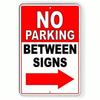 Right Shield No Parking Sign with Right Arrow Impact Resistant Aluminium