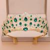 Luxury Crystal Crown Tiara with Comb Rhinestone Prom Diadem Headband Bridal Wedding Hair Accessories Jewelry Crown Tiara Gift