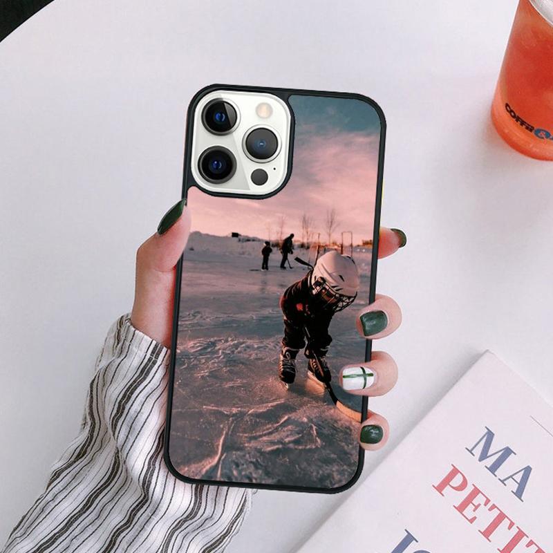 Ice Hockey Rink Sport Phone Case For iPhone 17 Air 16 15 14 13 12 Pro Max Plus Max Cover Shell Coque