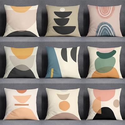 Geometric Abstract Print Pillowcase Car Ornaments Office Living Room Home Pillowcase