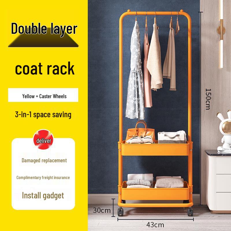 Thickened Floor-Standing Clothes Rack for Bedroom & Dormitory