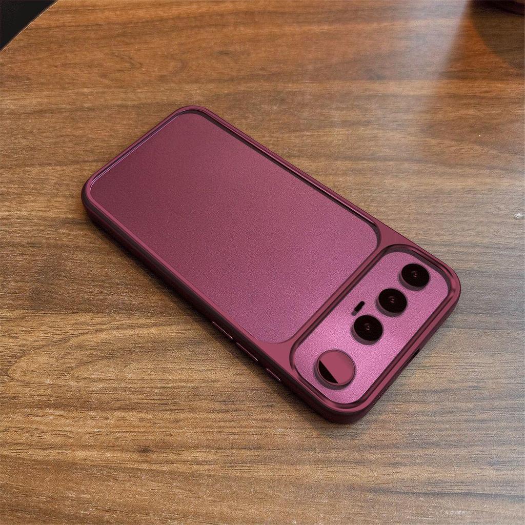 Case for realme 16 5G Metal Texture Matte Back Soft TPU Bumper Shockproof Cover