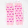 New Women Kawaii Lolita Arm Sleeve for Girl Arm Crochet Knitting Gothic Heart Warm Fingerless Warmer Autumn Winter Gloves