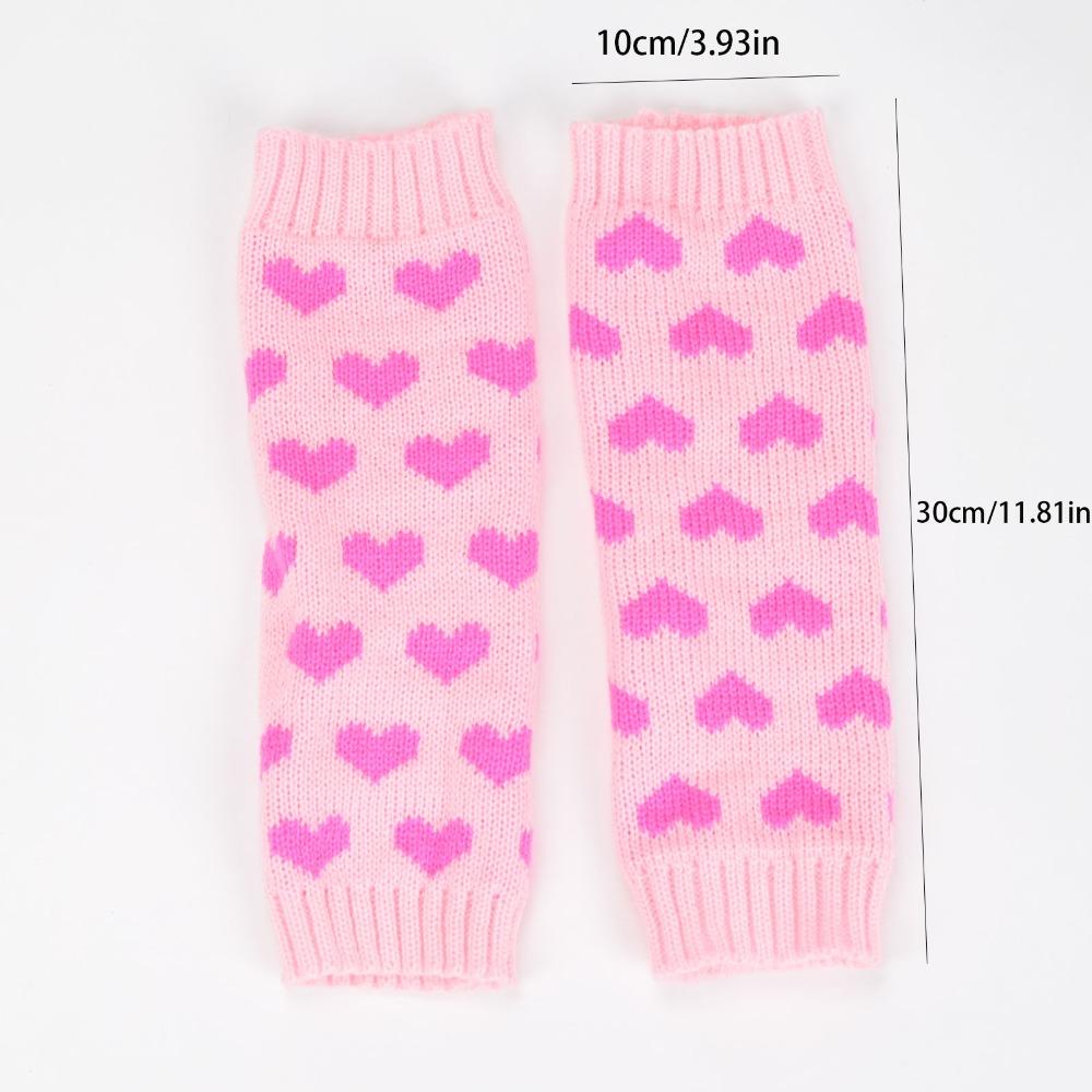 New Women Kawaii Lolita Arm Sleeve for Girl Arm Crochet Knitting Gothic Heart Warm Fingerless Warmer Autumn Winter Gloves