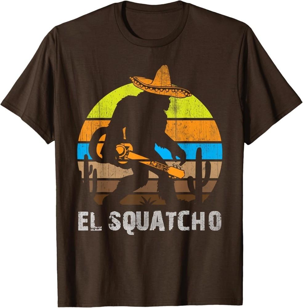 Funny Bigfoot  Retro Sasquatch Graphic Unisex Novelty Tee Unisex T-Shirt XL