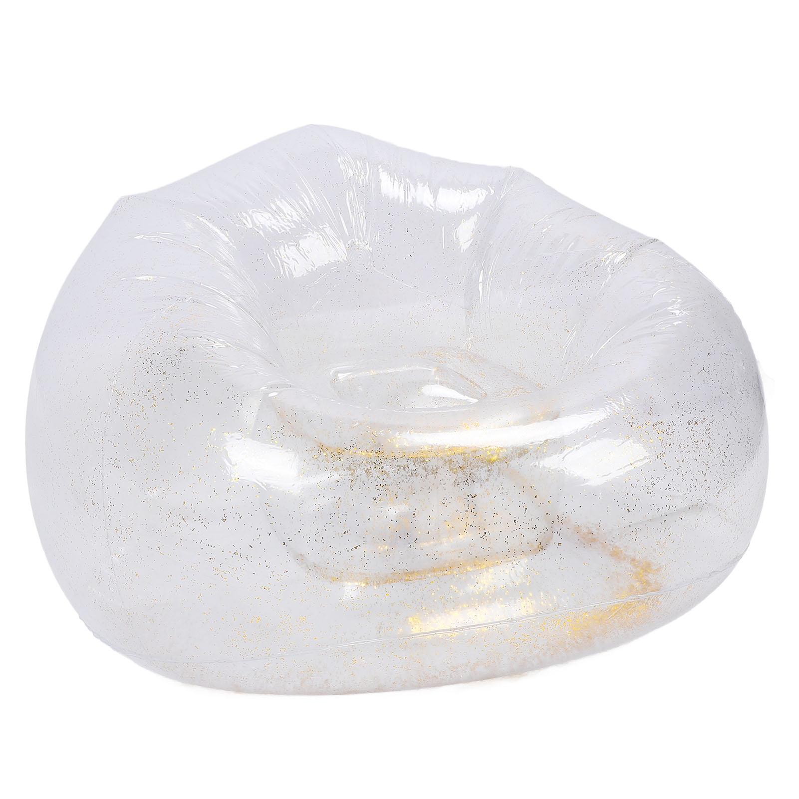 

Надувное кресло Удобное Расслабляющее Прозрачное Эргономичное Компактное ПВХ Надувной диван-кресло Золотой золотой