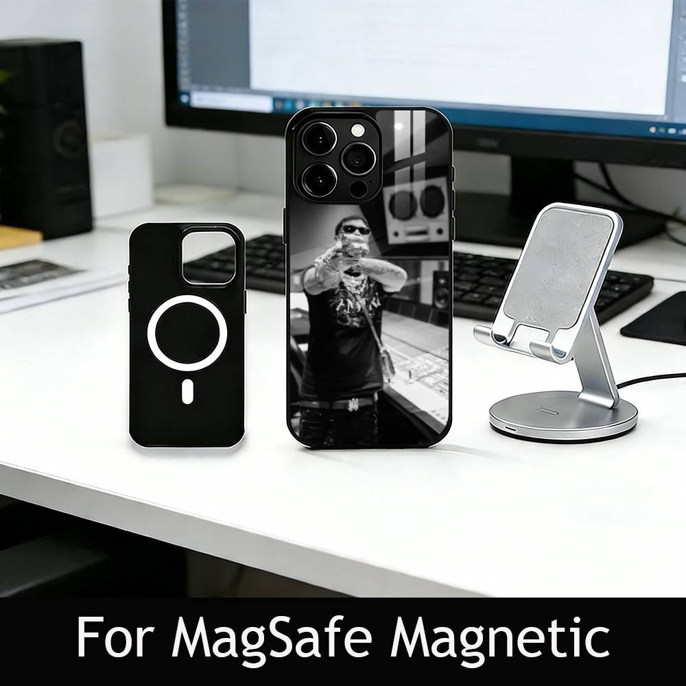 Rapper A-Anuel AA R-Real Phone Case For iPhone17,16,15,14,13,12,11 Plus,Pro Magnetic with Magsafe Wireless Charging