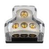 3 Way Amp Distributor Connecting Block 1x 0 Gauge In 3x 4 Gauge Out for Car Audio Amplifier Splitter Replace