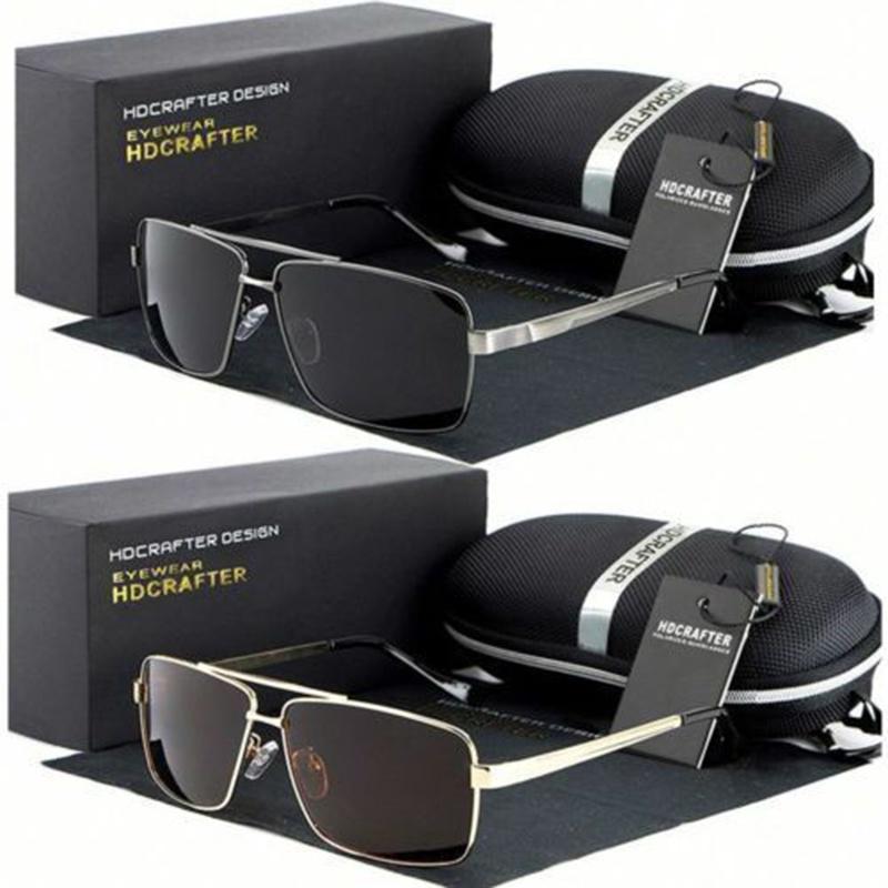 Stylish Black Polarized Aviator Men Glasses Ideal For Outdoor Sports And Driving