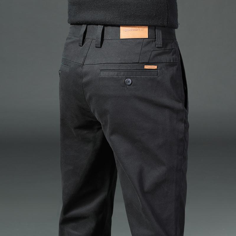 Spring And Autumn High End Versatile Men'S Casual Pants Loose Straight Tube Trendy Brand Light Business Stretch Long Pants