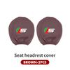 Car Seat Headrest Pillow Cover Dust Dirty-proof Protective Cover Accessories For Jaguar XF XJ XE XK S-Type F-Type X-Type F-Pace SS16