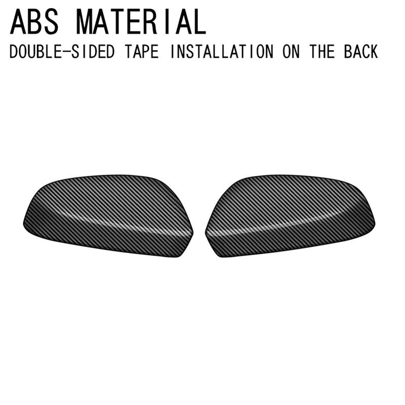 Car Side Rearview Mirror Cover Trim Frame For Toyota TACOMA 2024 Side Mirror Caps Car Exterior Parts Component Carbon Fiber