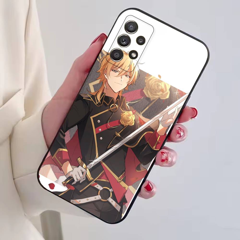 Ensemble Stars Game Hakaze Kaoru Phone Case For Samsung S25,S24,S21,S22,S23,S30,Ultra,S20,Plus,Fe,Lite,Note,10,Black Cover