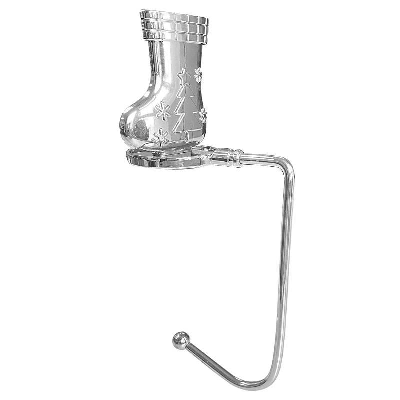 

1 шт. Металлический крючок для хранения праздничных носков, Золотой, Серебряный, Новогодний, Снежинка, Лось, Форма сапога, Подарки, Крючок для рождественских носков, Рождество