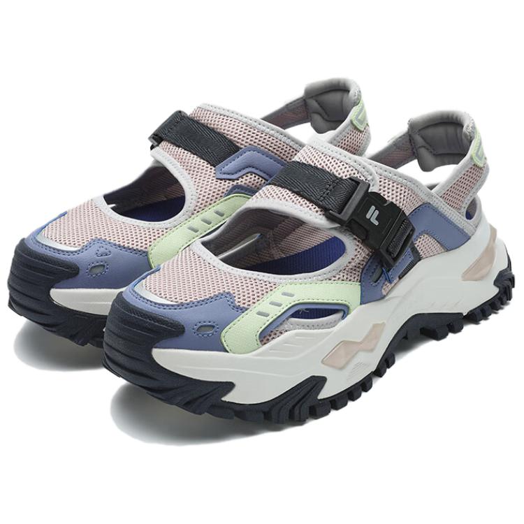 Fila Fusion Bianco Hard Candy Comfortable Durable Minimalist Beach Sandals Women sandals Pink Blue T12W421403FRB