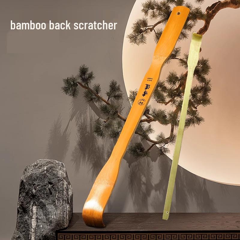 Bamboo Back Scratcher & Head Massager - Itch Relief for Home Use