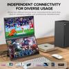 UPERFECT Delta Max 18.5-inch Dual Screen Portable Monitor, 1920*1080 IPS Screen, 100Hz Refresh Rate, 100% sRGB, Built-in Speaker, Driver Free