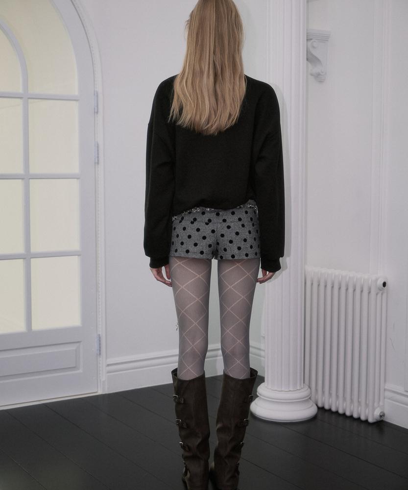 ROSEFRANTZ Patch Ribbon Sweatshirt [Black]