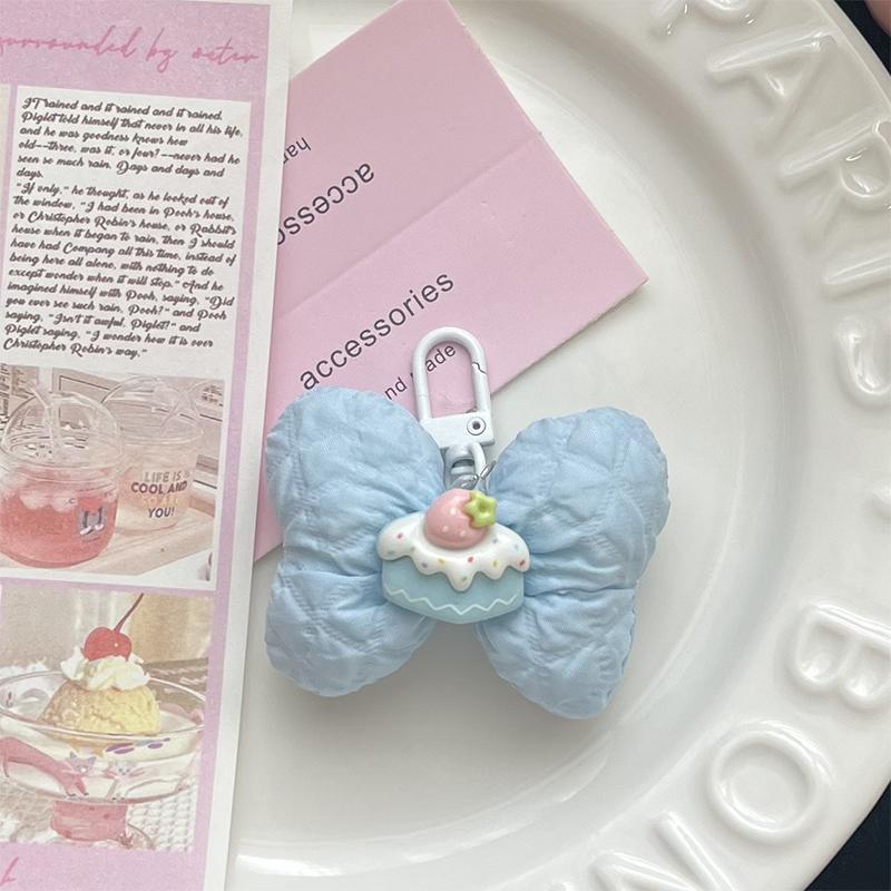 

Y2K Сладкий бант брелок Модный 3D бант брелок для девочек Подвеска для сумки Украшение для подвешивания на рюкзак Подарки синий