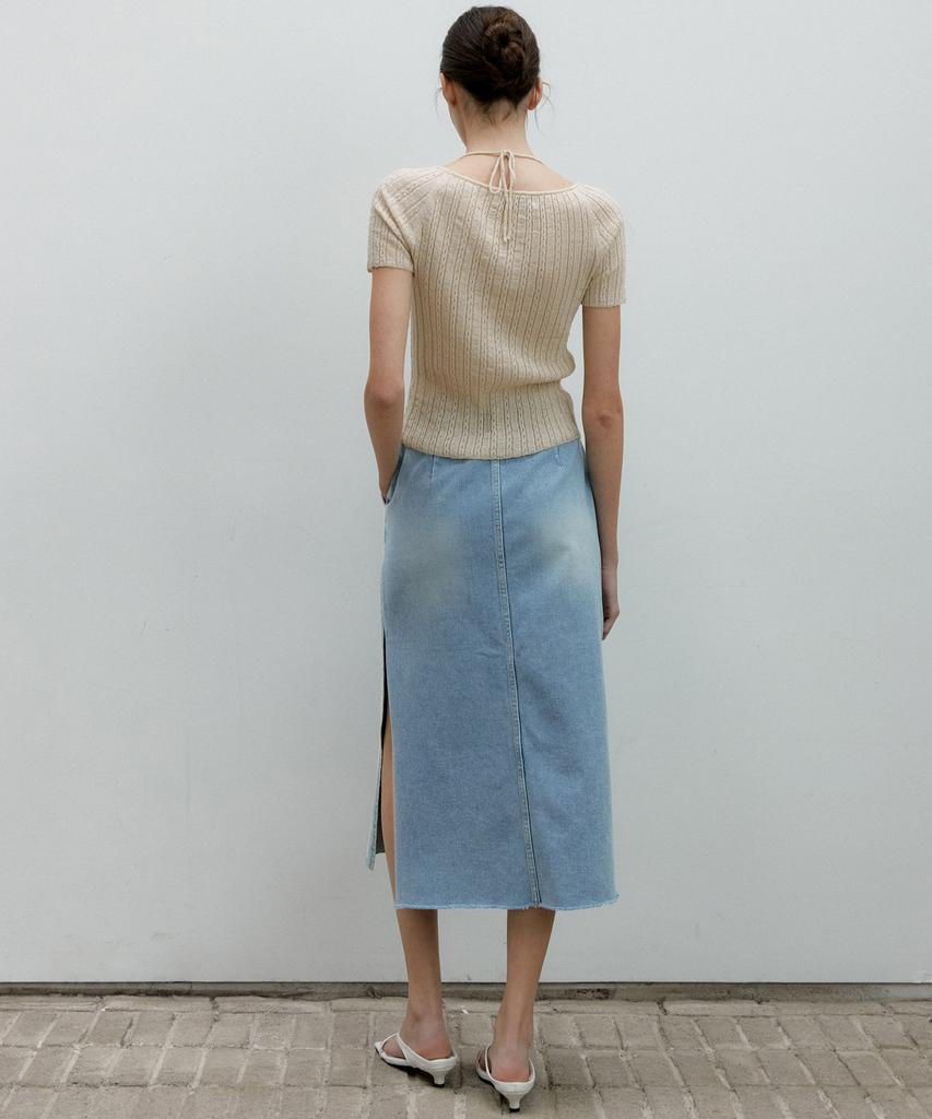 Otte Denim Slit Long Sk