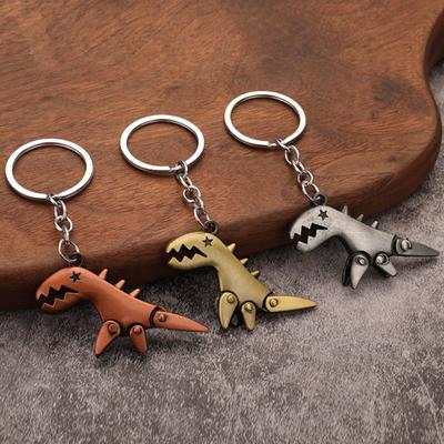 Keychain Pendant Dinosaur Shape Lightweight Durable Keychain Portable Creative Fun Keychain for Bags Car Keys