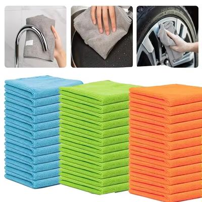 5/10/20PCS Kitchen Towel Ultra-fine Fiber Light Gray Cleaning Cloth Set Absorbent Soft and Stain-removing Cloth