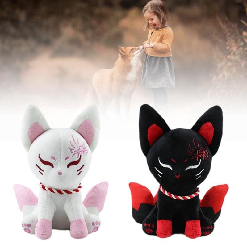 Adorable Plush Fox Toy Cute Cartoon Animal Stuffed Doll With Soft Pp Cotton Filling