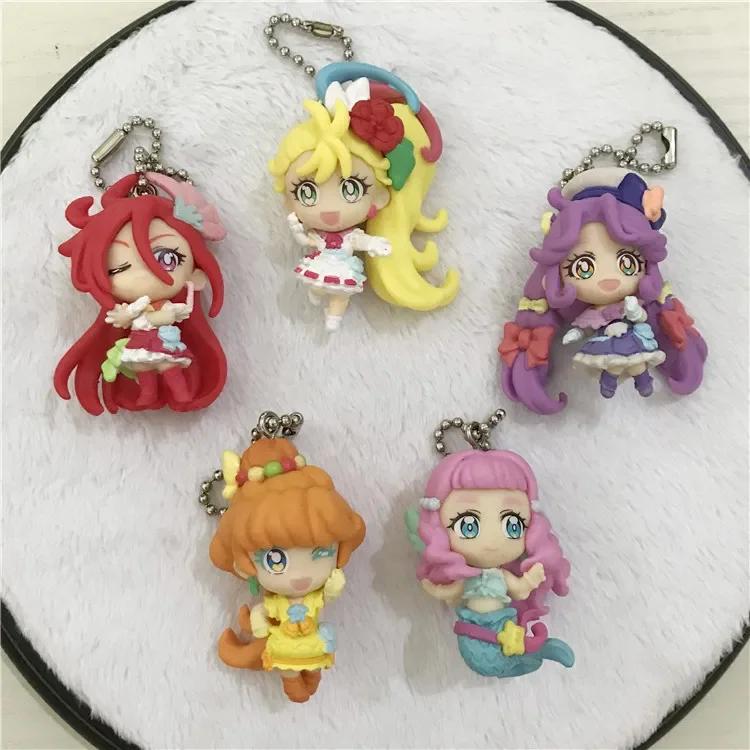 Bandai Capsule Toys Pretty Cure Tropical-Rouge Summer Angel Flamingo Cure Peace Blossom Happy Peach Figure Pendant No Box