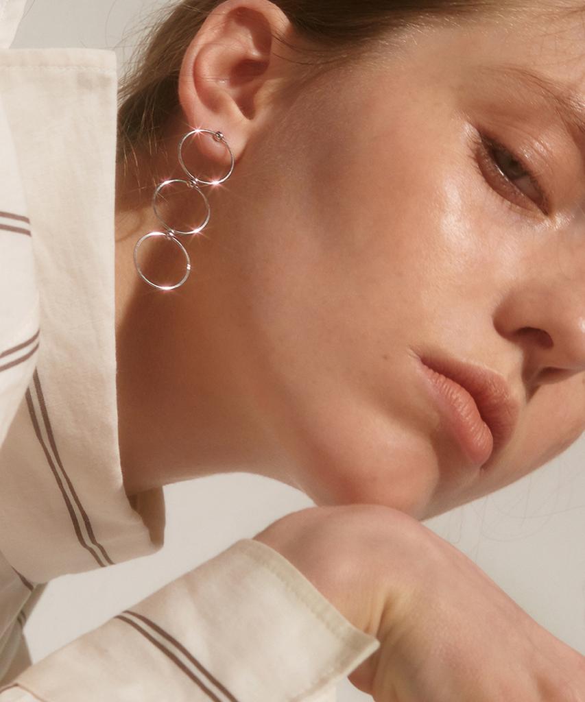 One Enough Triple Drop Earrings